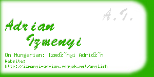 adrian izmenyi business card